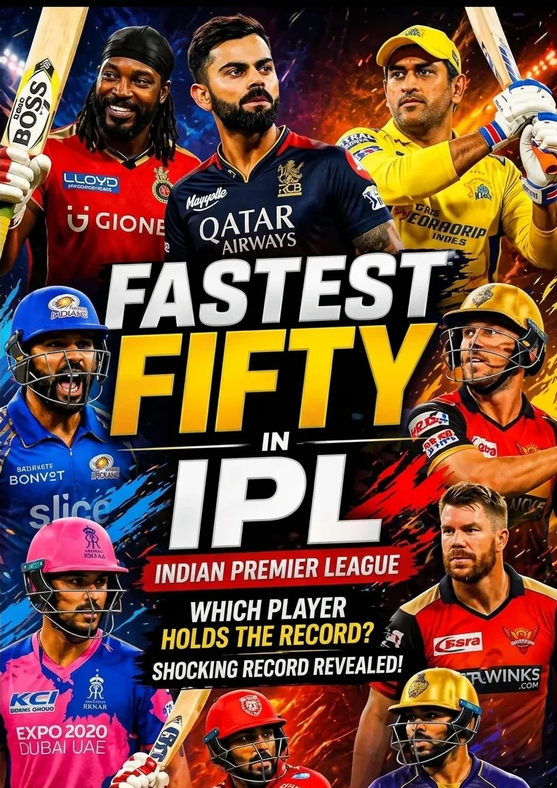 Winbuz IPL explosive batting analysis showing fastest 50s and 100s in IPL history with players hitting powerful shots in high scoring matches