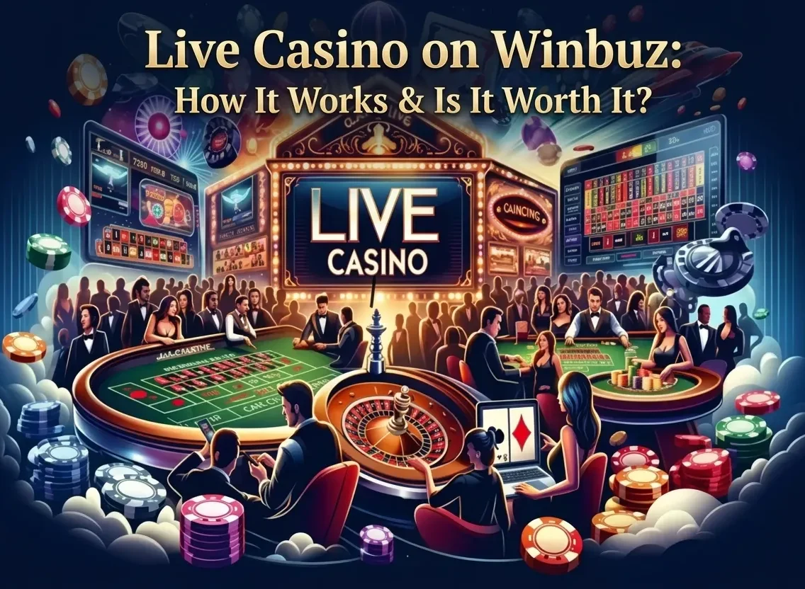 Winbuz live casino real-time gaming with live dealer interface India