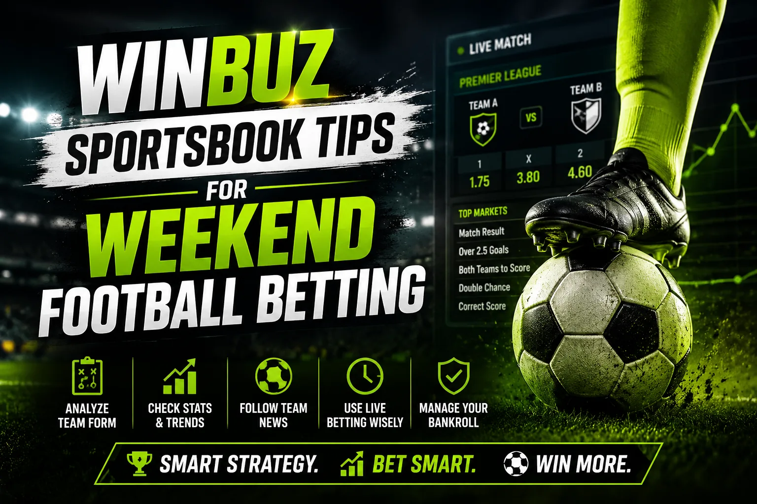 Winbuz football betting guide with live match odds and weekend sportsbook tips