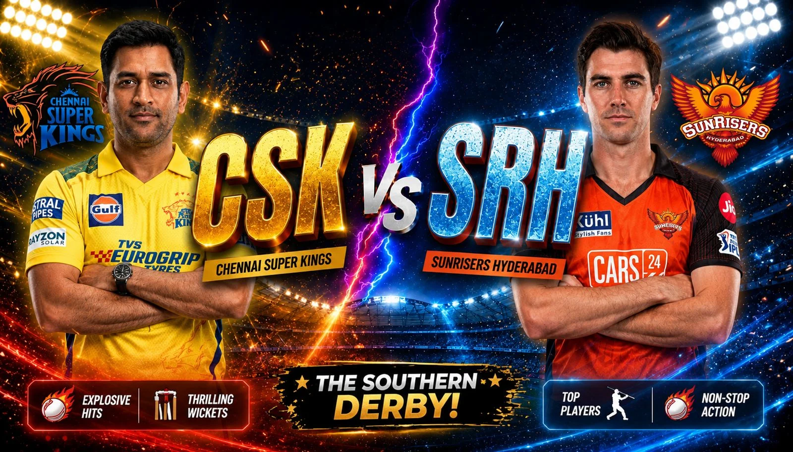 Winbuz IPL Match Prediction for CSK vs SRH IPL 2026 at Chepauk Stadium with pitch report and betting insights